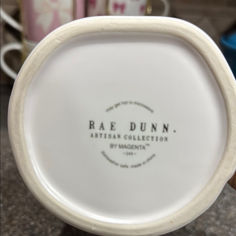 Rae Dunn White and Blue Mug - Be You Bravely - Picture 3 of 4